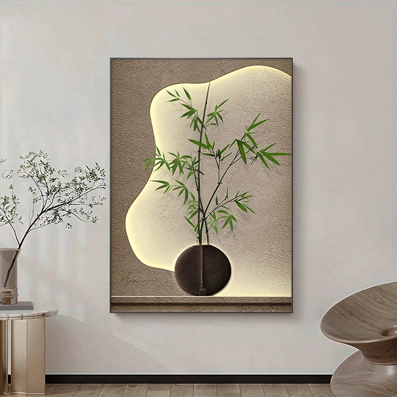 Japanese Bamboo Canvas Art